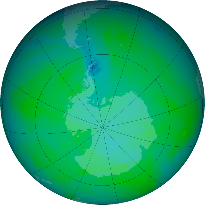 Ozone Map 1984-12-26